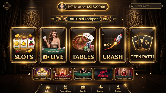 Main screen of spinwin casino page for PK players
